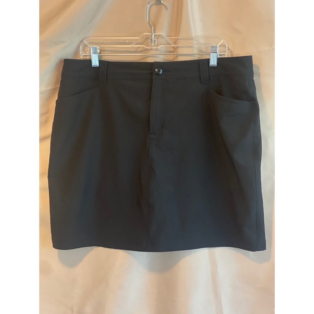 Eddie Bauer Womens Adventurer 2.0 Skort Black Size 16 Hiking Golf Activewear